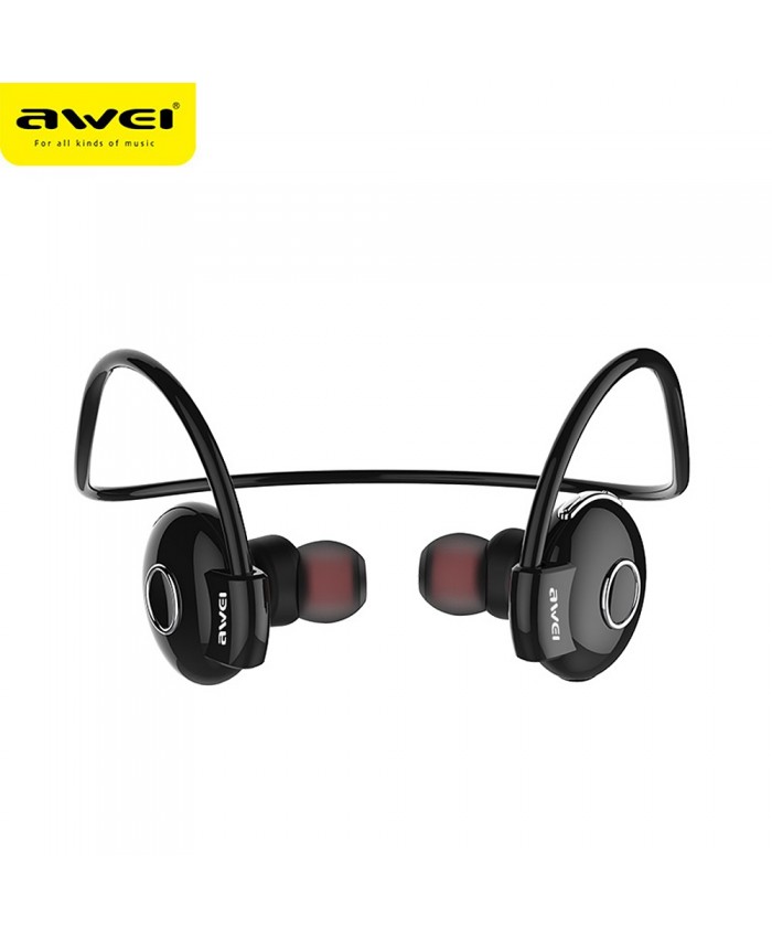 Awei A847BL Wireless Sweatproof Earphone Ear Hooks Style Bluetooth Sports Earbuds 