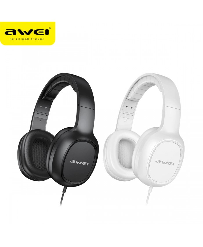 AWEI GM-6 Wired Headset With Microphone Stereo Sound Wired Headphone Stretchable 3.5mm 