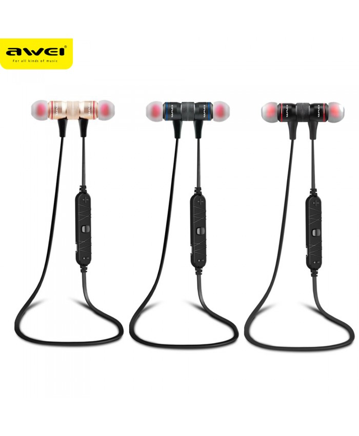 AWEI A920BL Update Version Bluetooth V4.1 Earphone Wireless Headphone With Microphone Neckband