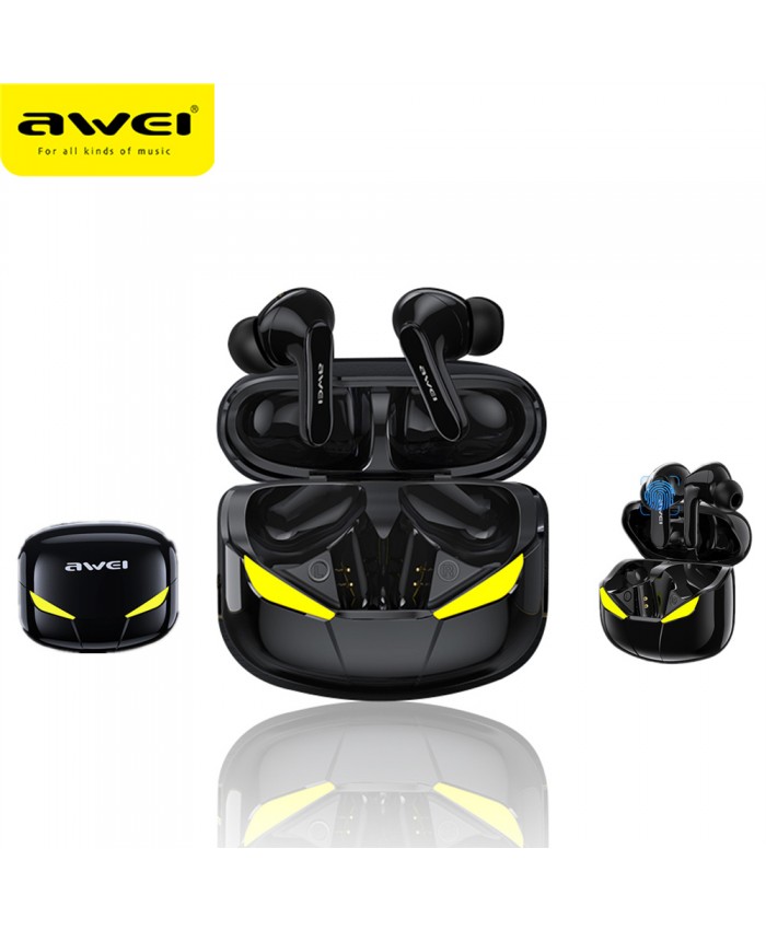 AWEI T35 Gaming Earbuds TWS Hands free Low Latency HiFi Deep Bass Sound True Wireless Stereo Earphone With Microphone