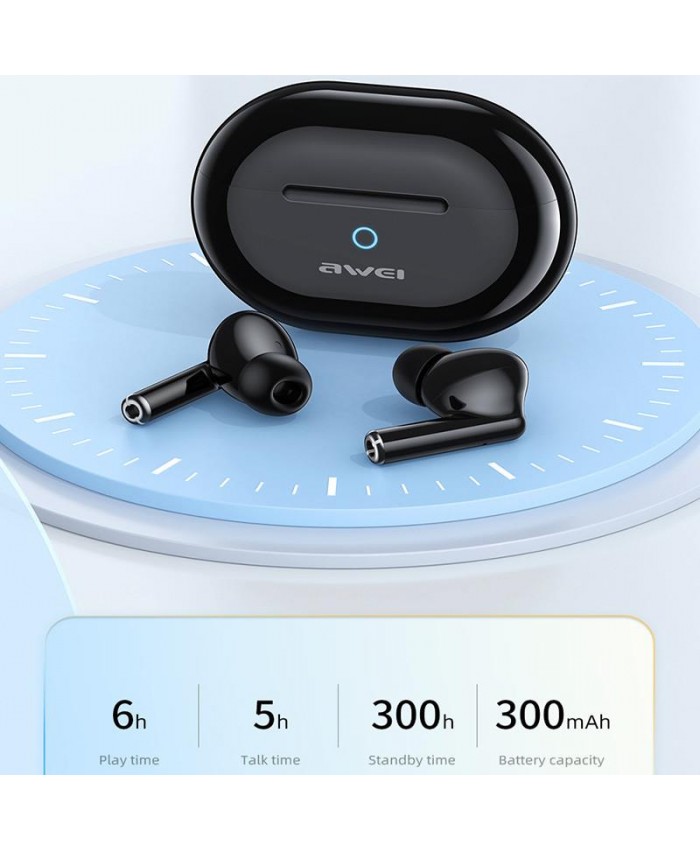 Awei T61 TWS Wireless Earbuds Bluetooth 5.3 Environmental Noise Cancelling with Double Mic Headset