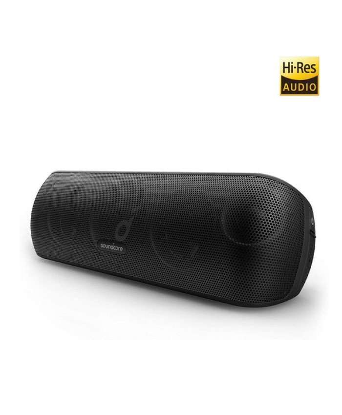 Anker Soundcore Motion + Plus Wireless Hi-Res Bluetooth Speaker BassUp, Extended Bass and Treble, App Customizable EQ, 12H Playtime, IPX7 Waterproof