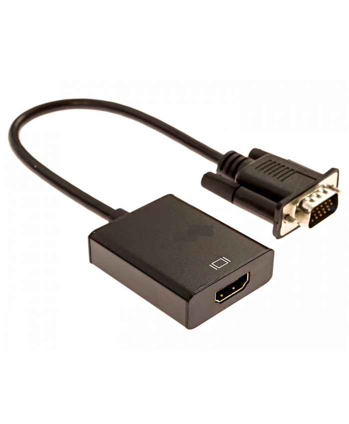 VGA to HDMI Adapter HDTV Video Cable Converter