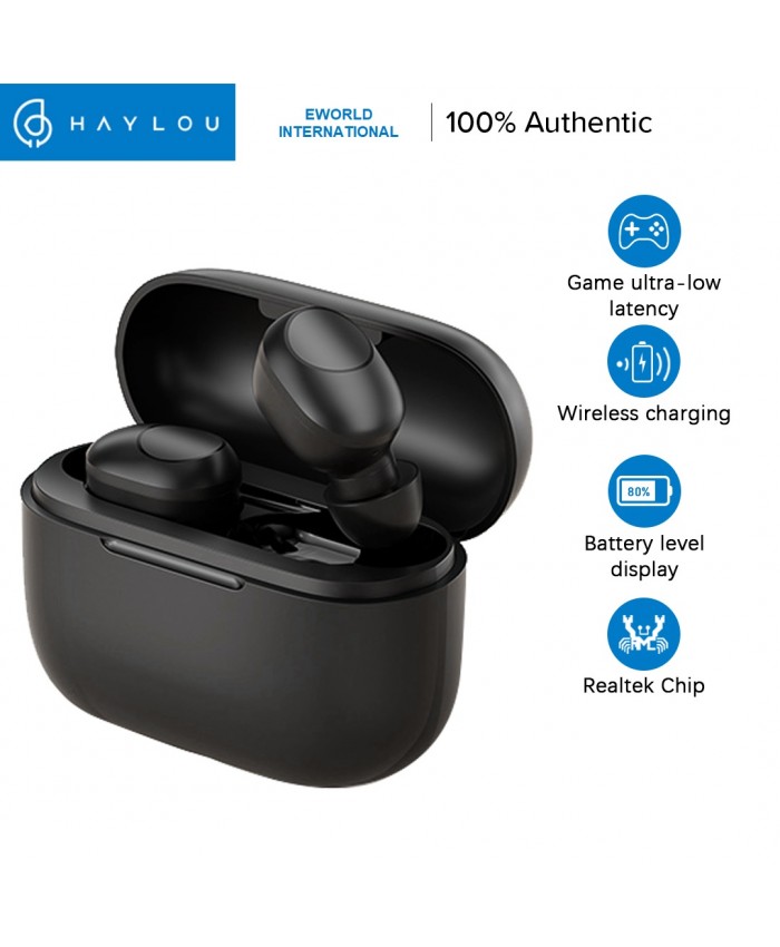 Haylou GT5 TWS Wireless Bluetooth Earbds AAC HD Stereo Sound Smart Wearing Detection 24hr battery life