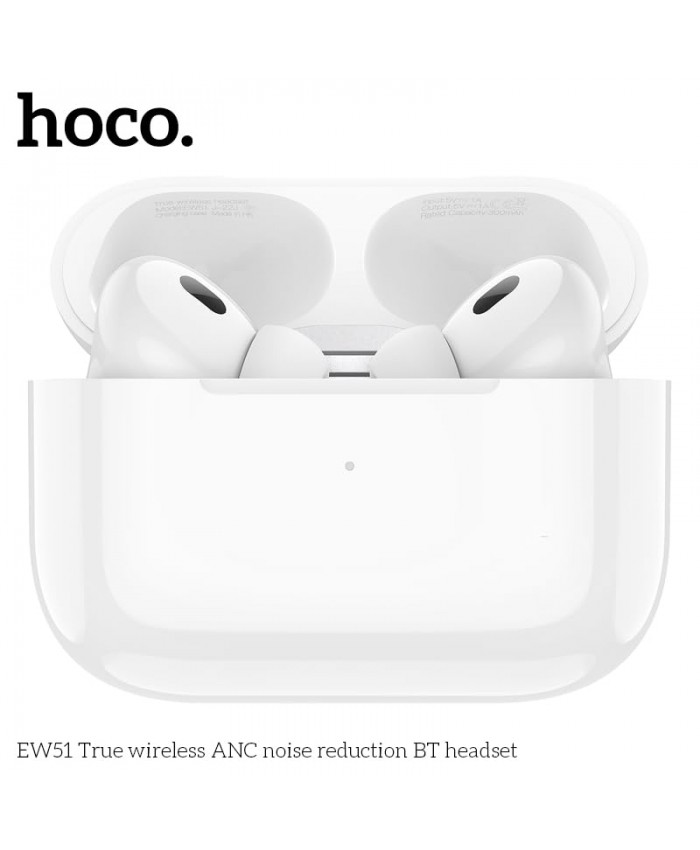 Hoco EW51 TWS Wireless ANC Noise Reduction Earbuds Low Latency Touch Controls Bluetooth v5.3