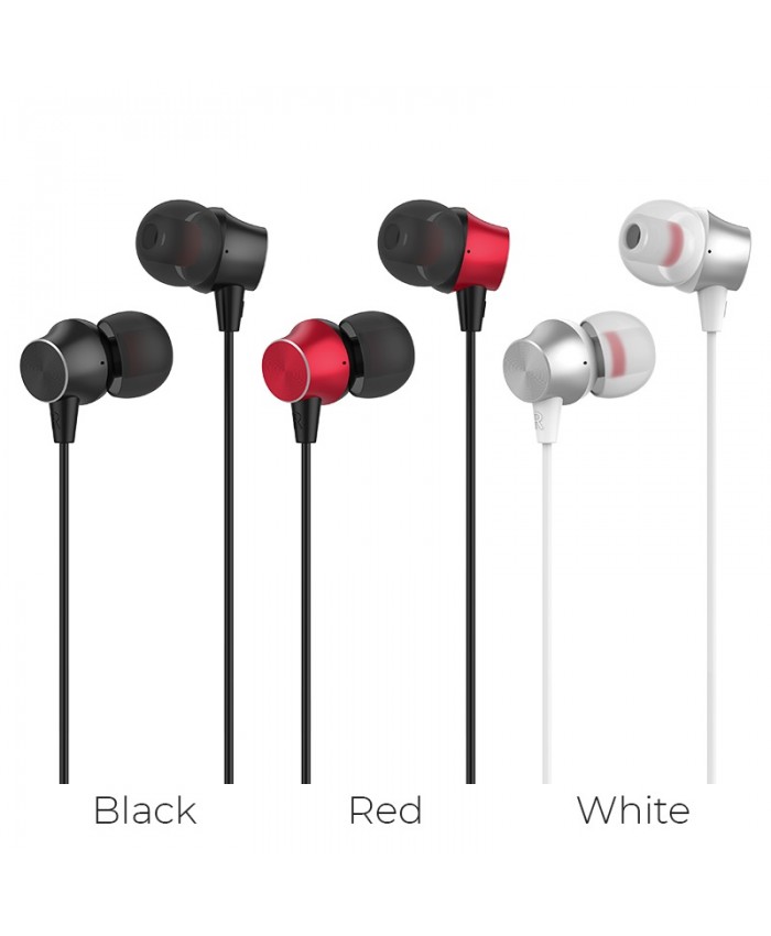 Hoco M51 Proper Sound Series 3.5mm Earphone with Built-In Microphone and high elastic 1.2m cable one-button operation control