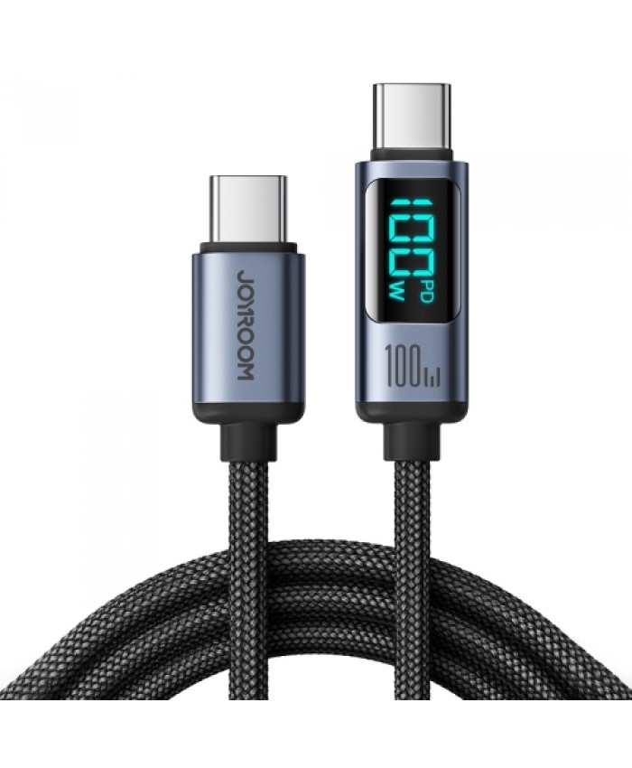 Joyroom S-CC100A16 100W Type-C to Type-C PD QC3.0 Fast Charging Cable With Digital Display