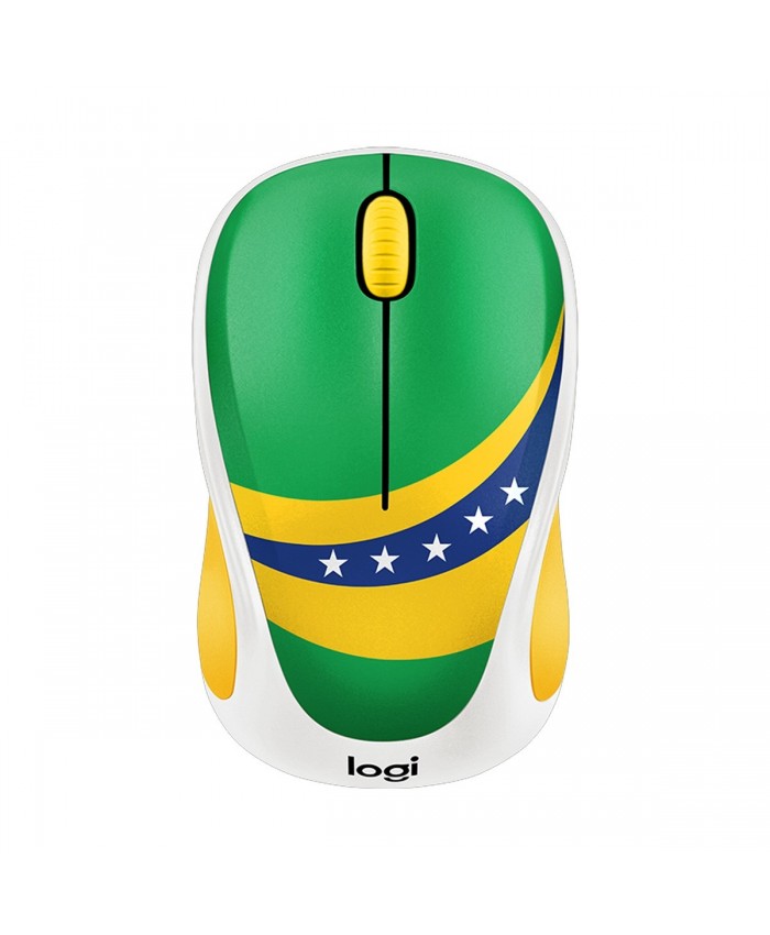 Logitech M238 Wireless Mouse Brazil Flag Fan Collection