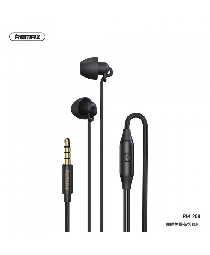 Remax RM-208 Hi Bass Wired Earphone With Built-In Microphone