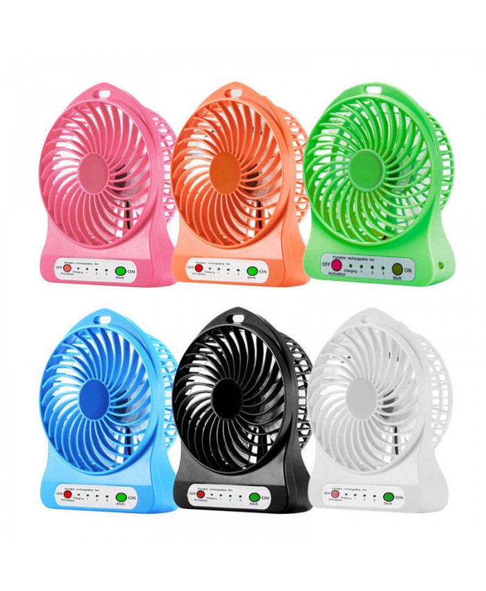 USB Rechargeable Fan With Charging Option